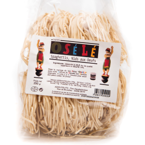 PÂTES SPAGHETTIS NIDS AUX OEUFS